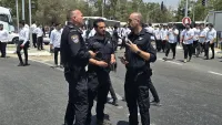 כוחות משטרה פועלים בצומת גילת בעקבות חסימת נתיבי תנועה