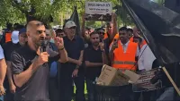הפגנת תושבי הכפרים הבלתי מוכרים בבאר שבע נגד מדיניות הריסות הבתים בנגב.