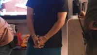 כוחות משטרה במהלך המבצע נגד עבירות פרוטקשן באזור הדרום