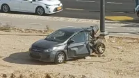 באר שבע: שני פצועים בתאונה בכניסה לשכונת הפארק