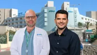 פרופ' עמית פרנקל ופרופ' גיא חזן, מנהלי המחלקות החדשים בסורוקה